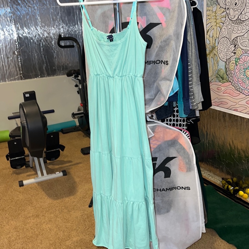 Teal Gap Maxi dress, size small